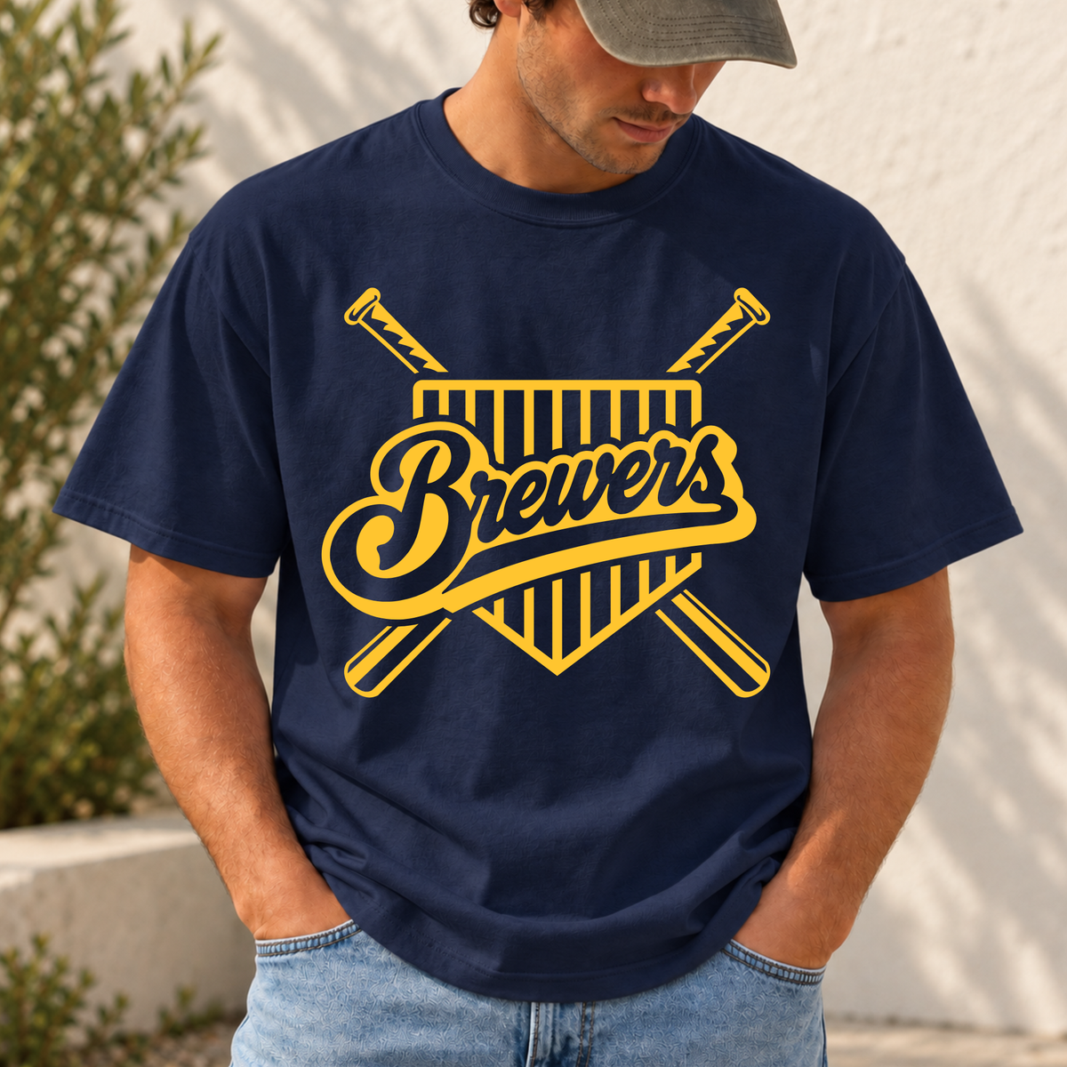 Baseball Plate w/ bats